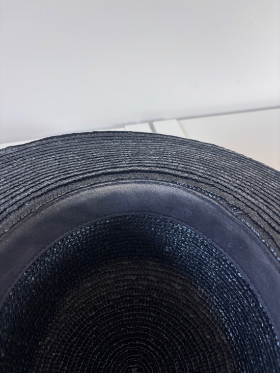 Janessa Leone - Calla Black Straw Hat (Size Small) main image 9